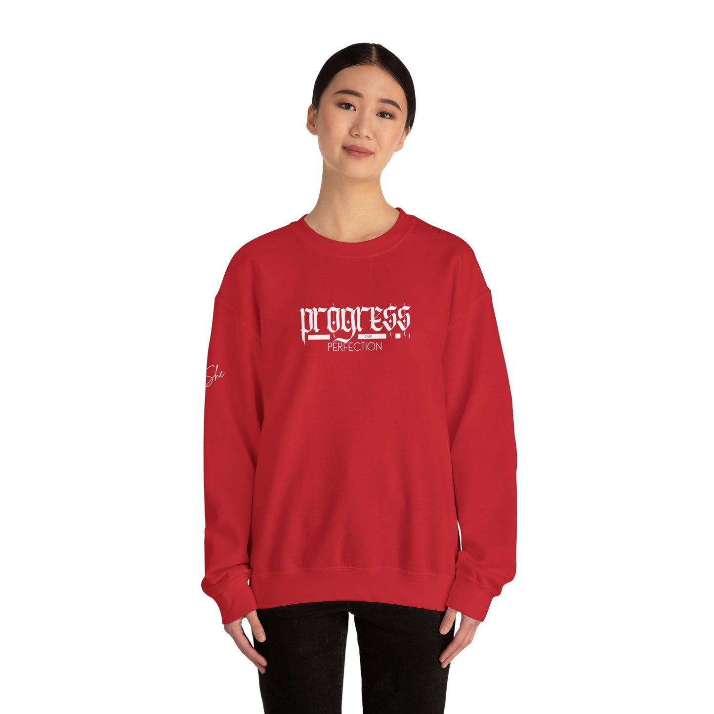 Progress Over Perfection Crewneck