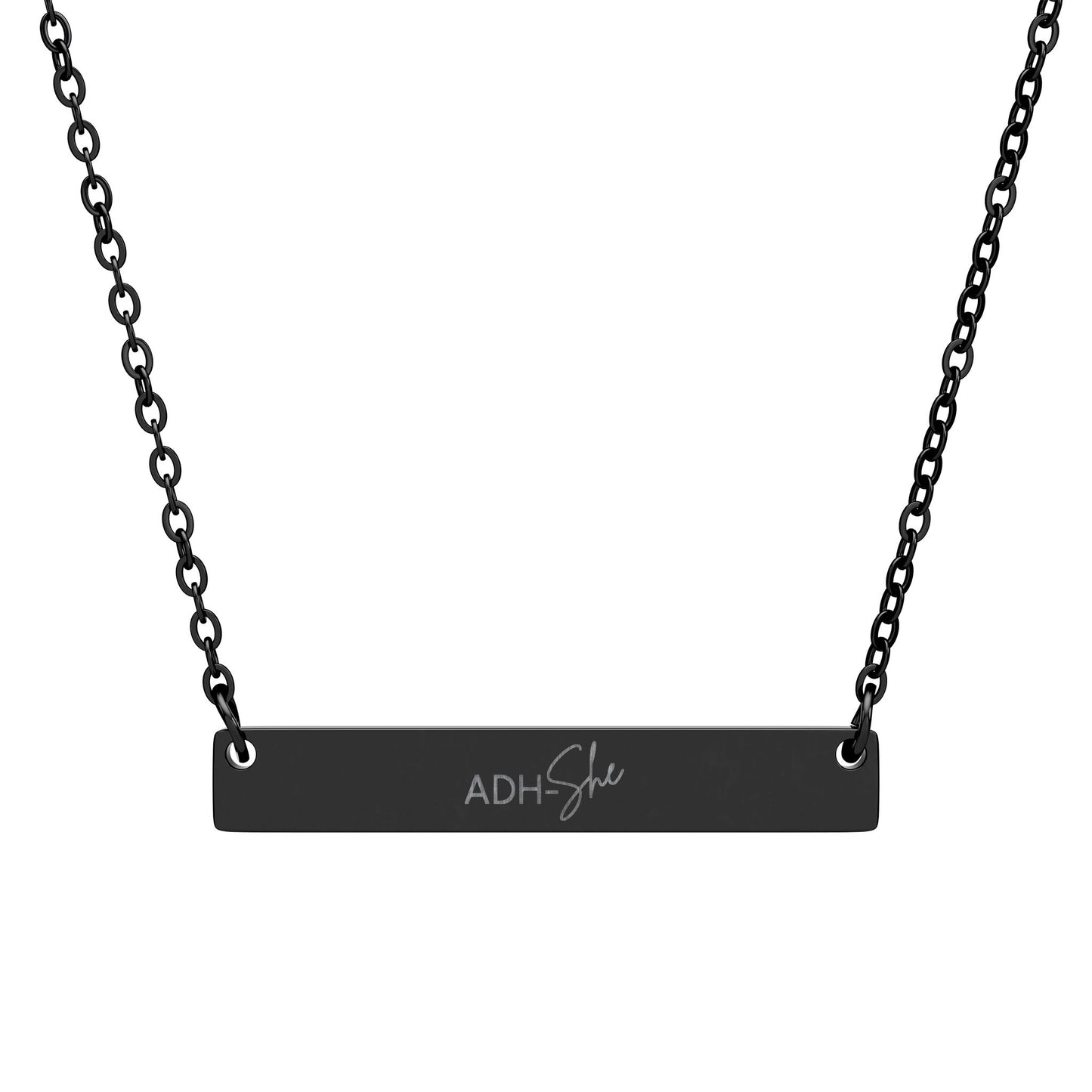 ADH-She Horizontal Bar Necklace