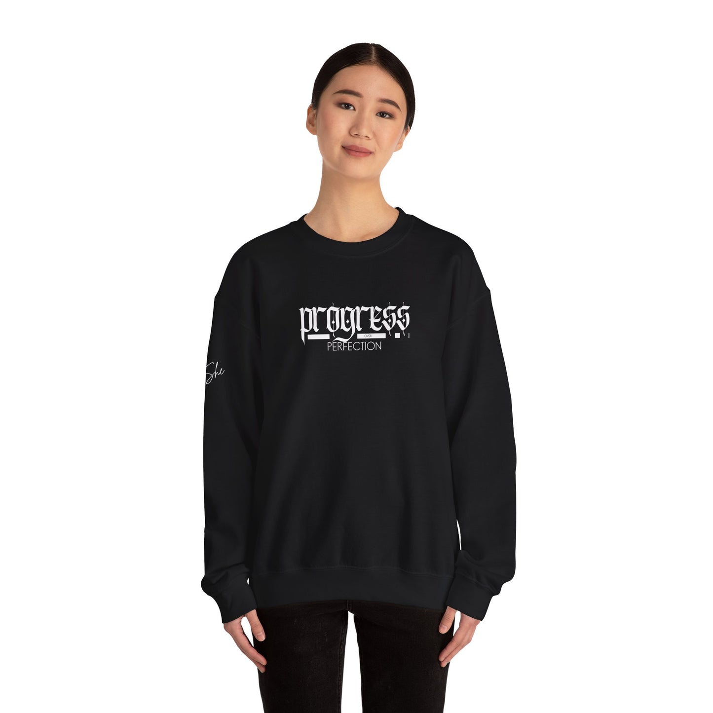 Progress Over Perfection Crewneck