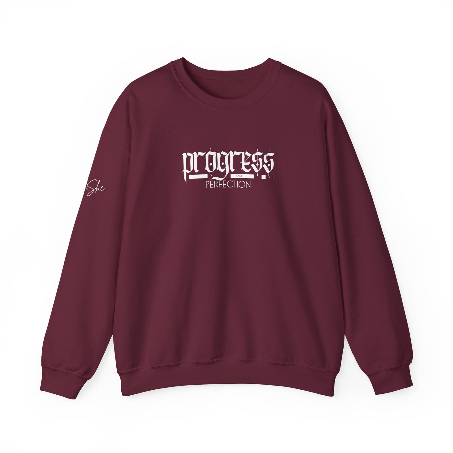 Progress Over Perfection Crewneck