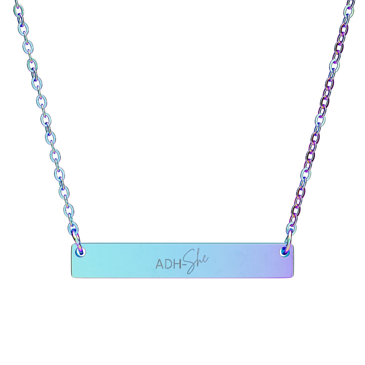 ADH-She Horizontal Bar Necklace