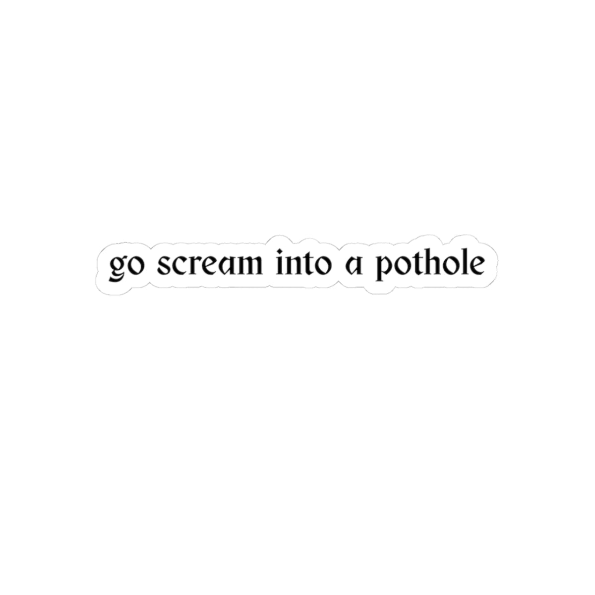 Pothole Sticker