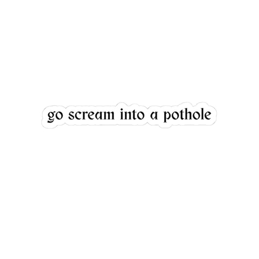 Pothole Sticker