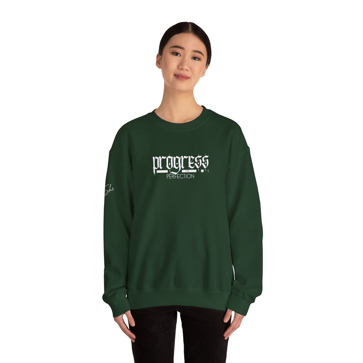 Progress Over Perfection Crewneck