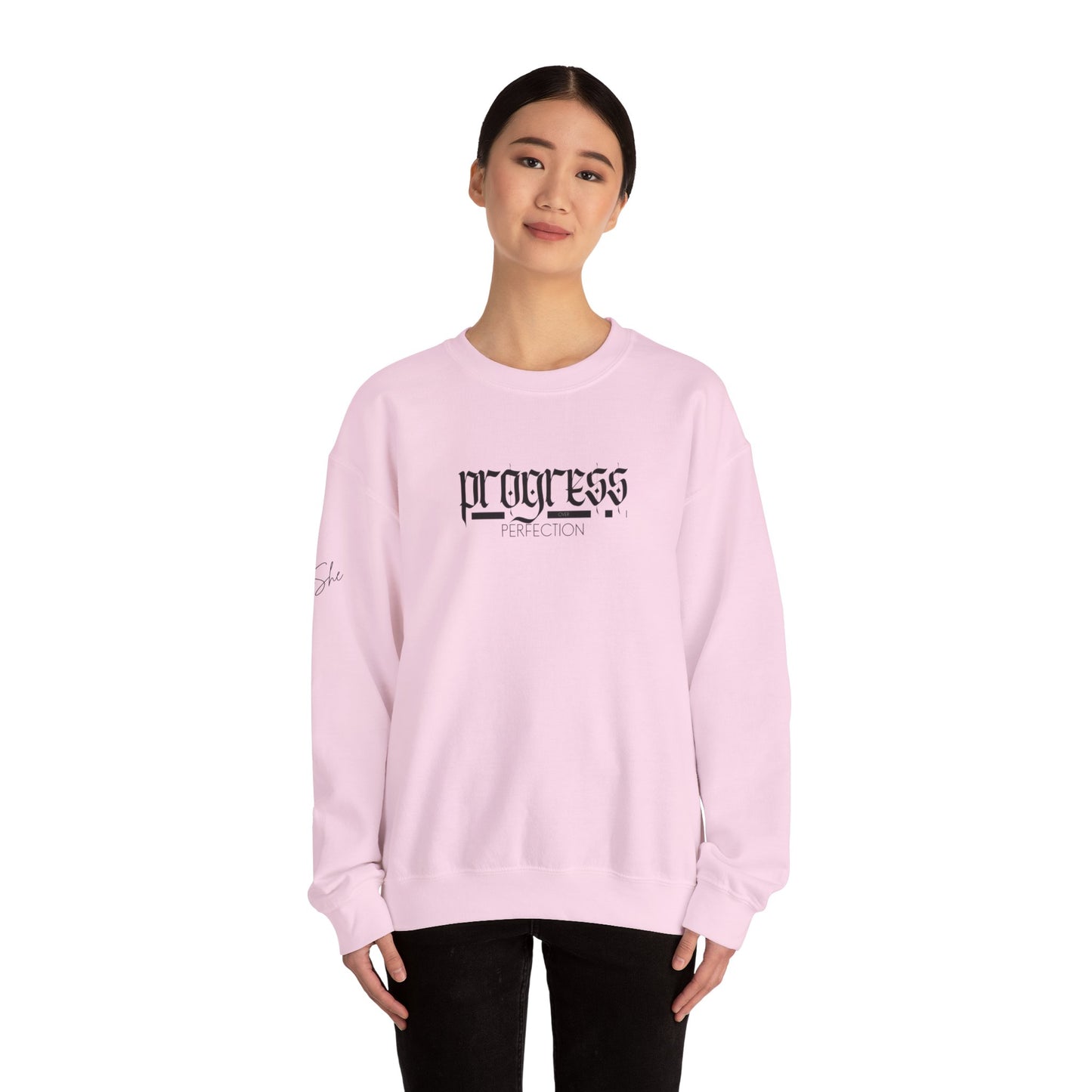 Progress Over Perfection Crewneck